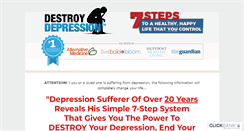 Desktop Screenshot of destroydepression.com